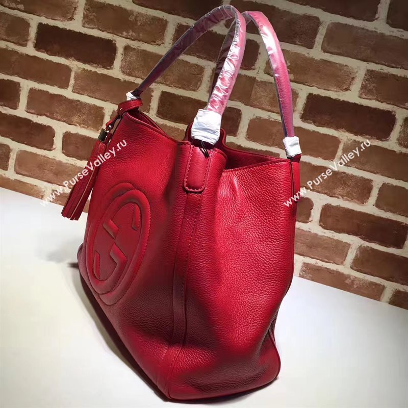 Gucci soho red tote bag 6571