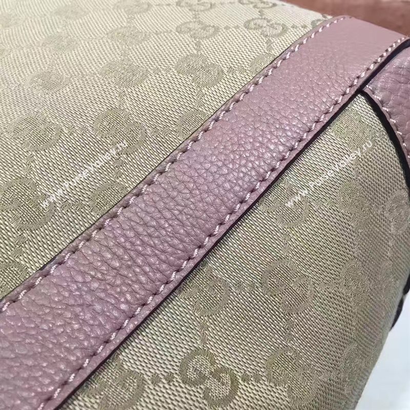 Gucci gray pink GG top tote handle bag 6572