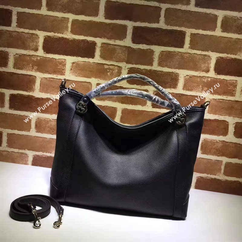 Gucci GG top handle black tote bag 6574