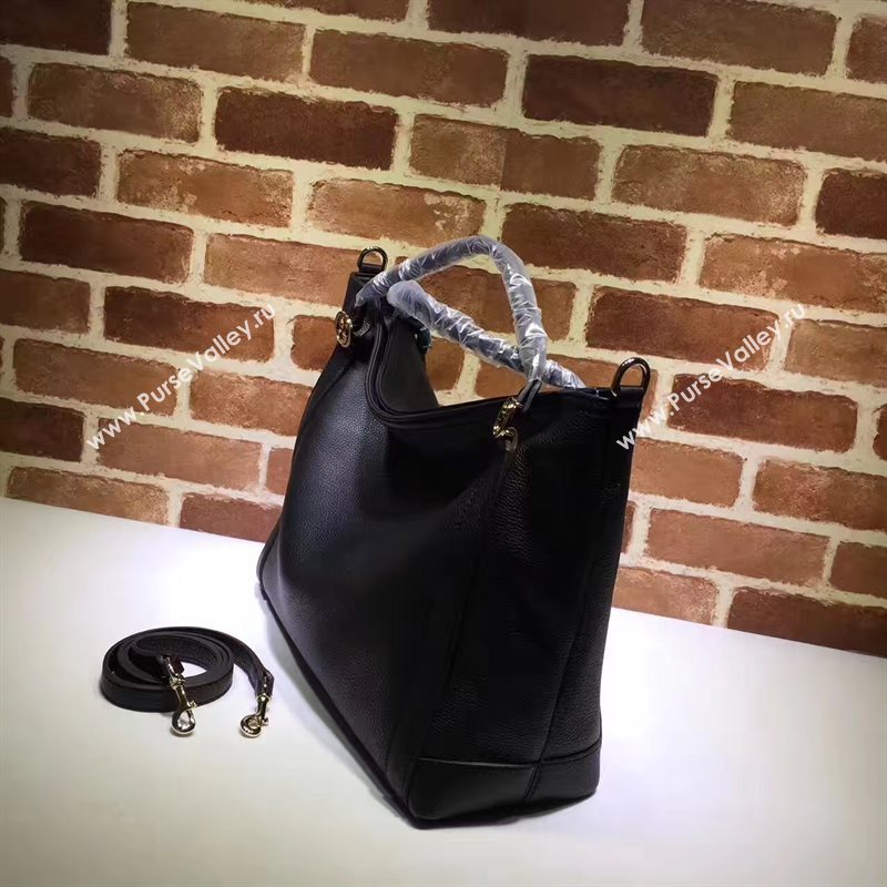Gucci GG top handle black tote bag 6574