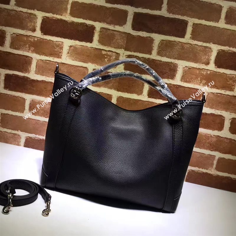 Gucci GG top handle black tote bag 6574