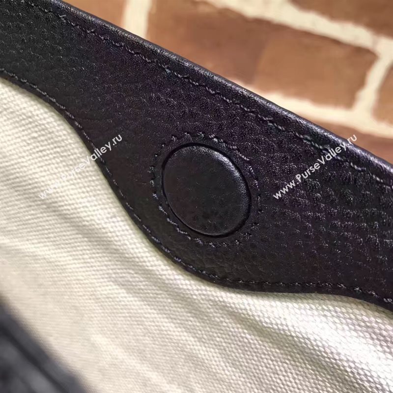 Gucci large zipper clutch black bag 6580