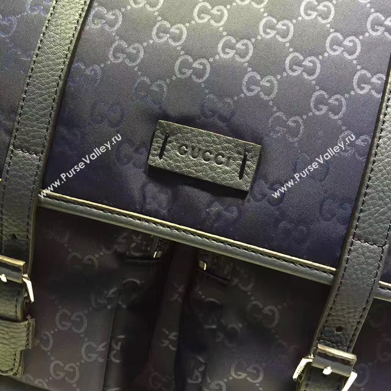 Gucci large messenger navy bag 6581