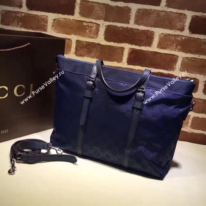 Gucci medium navy tote shoulder bag 6582