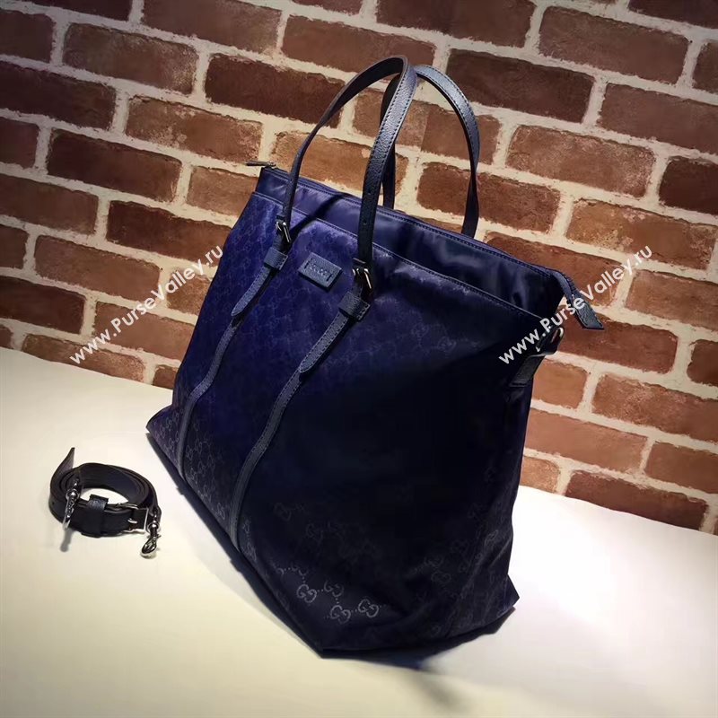 Gucci large shoulder navy tote bag 6583