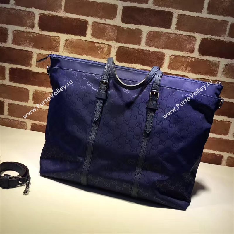Gucci large shoulder navy tote bag 6583