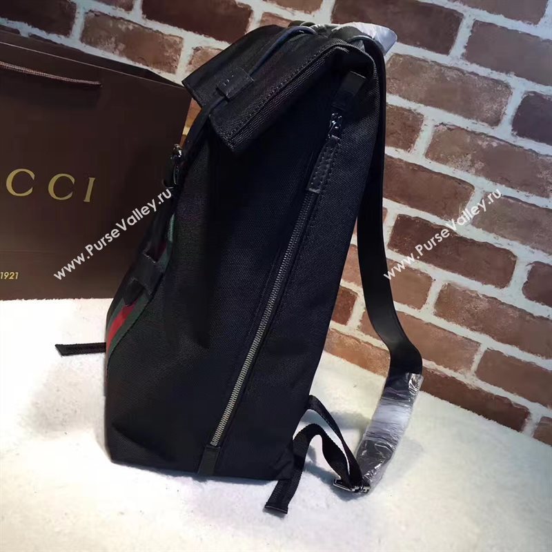 Gucci large black backpack bag 6584