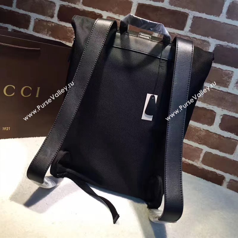 Gucci large black backpack bag 6584