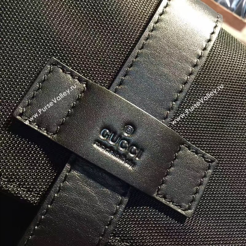 Gucci large black backpack bag 6584