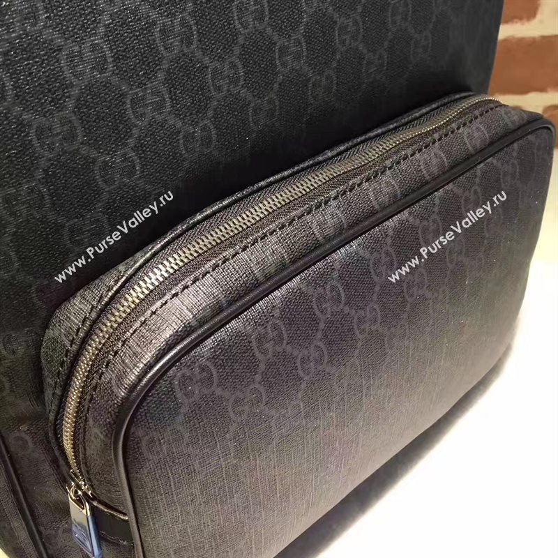 Gucci black backpack large bag 6585