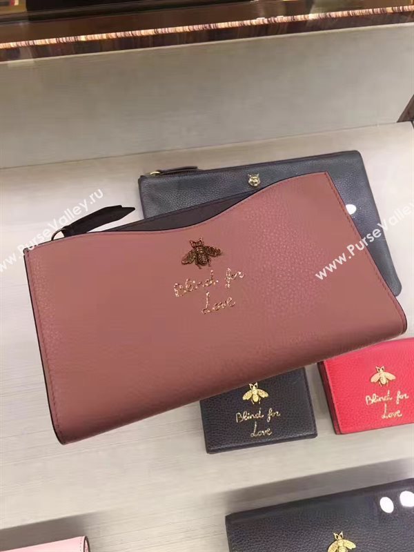 Gucci large pink wallet bag 6587