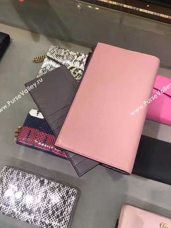 Gucci large pink wallet bag 6587