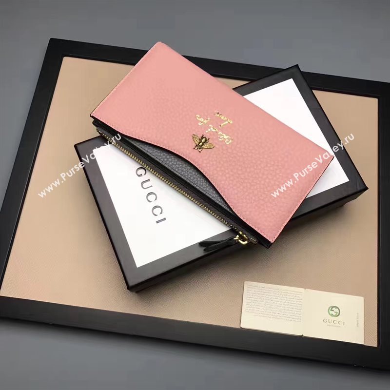 Gucci large pink wallet bag 6587