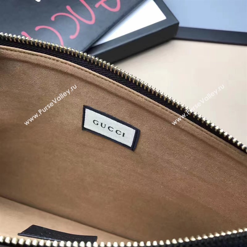 Gucci life is black clutch bag 6589