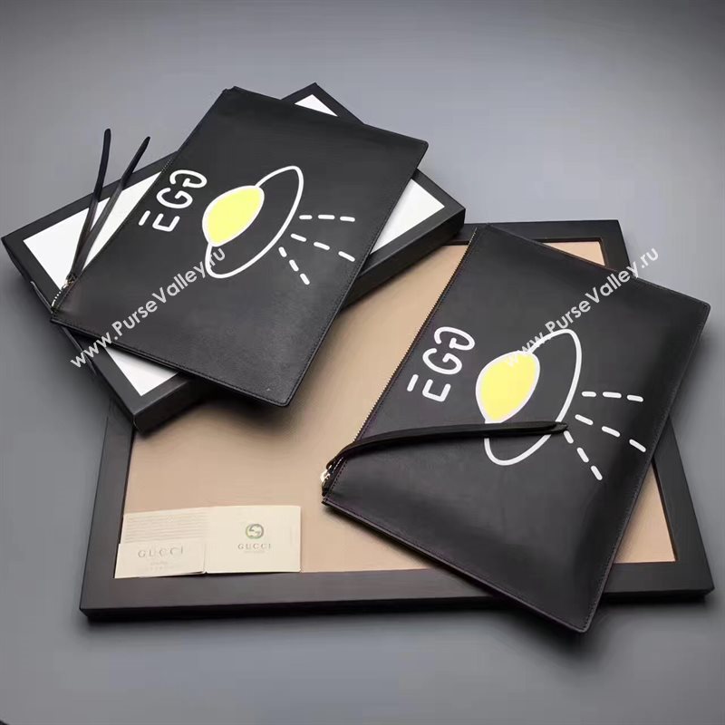 Gucci life is clutch egg black bag 6590