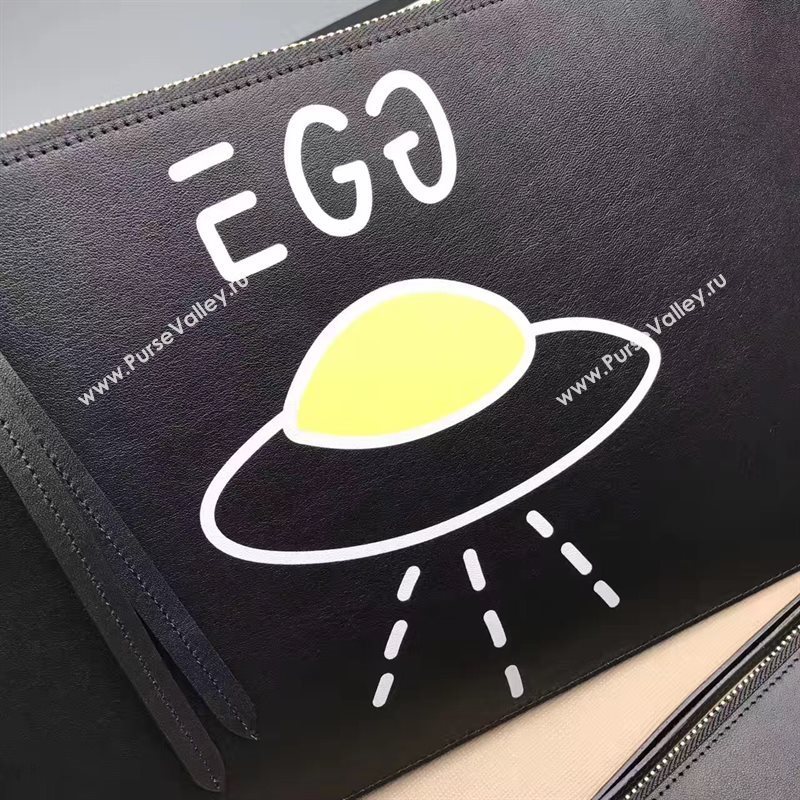 Gucci life is clutch egg black bag 6590