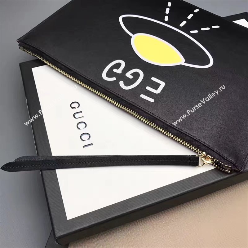 Gucci life is clutch egg black bag 6590