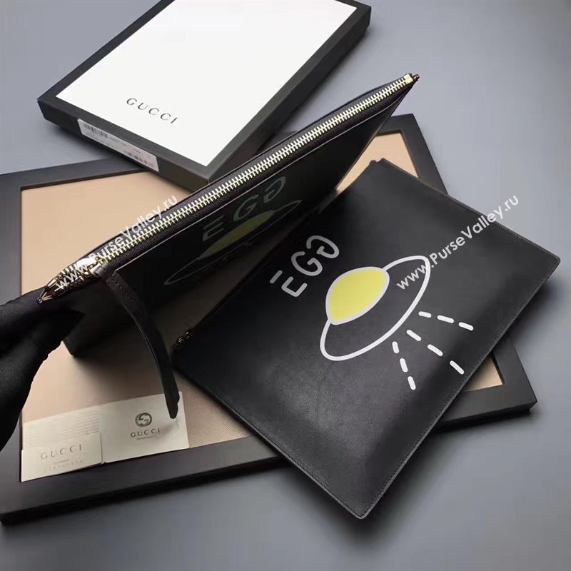 Gucci life is clutch egg black bag 6590