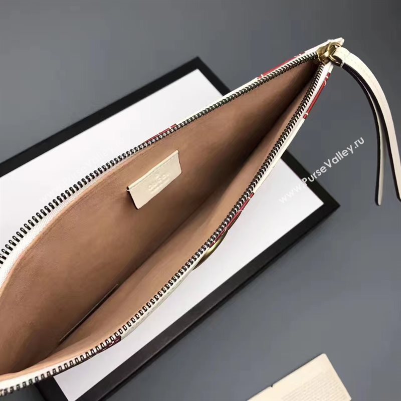 Gucci cream wine large clutch GG bag 6592