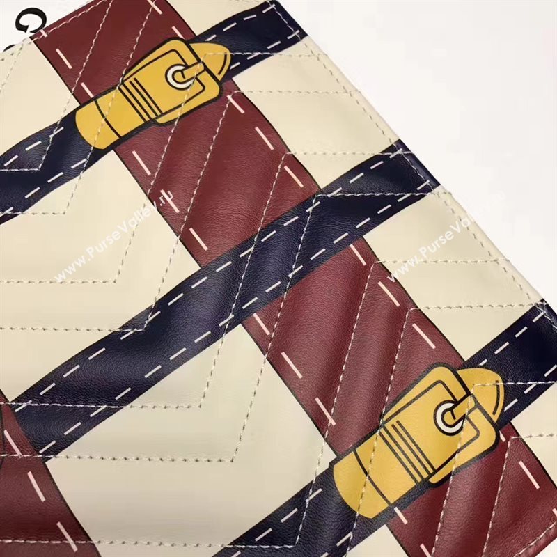 Gucci cream wine large clutch GG bag 6592