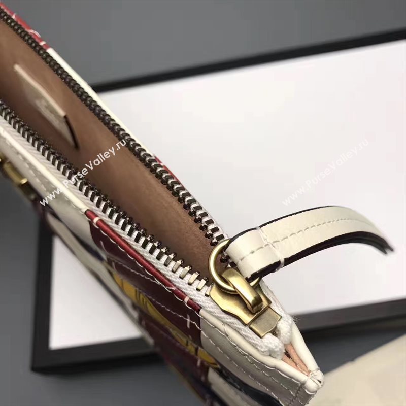 Gucci cream wine large clutch GG bag 6592