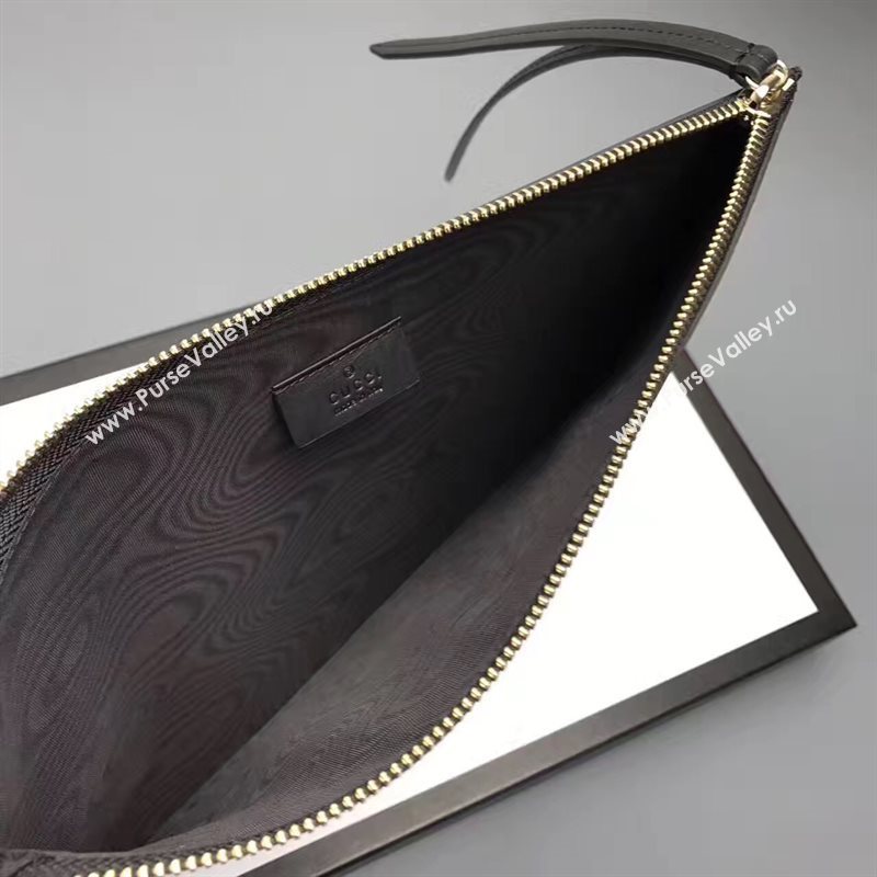Gucci black large clutch GG bag 6595