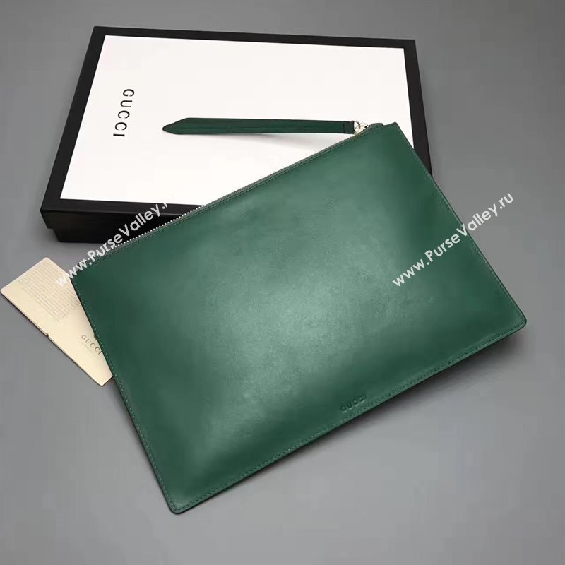 Gucci large green clutch GG bag 6596