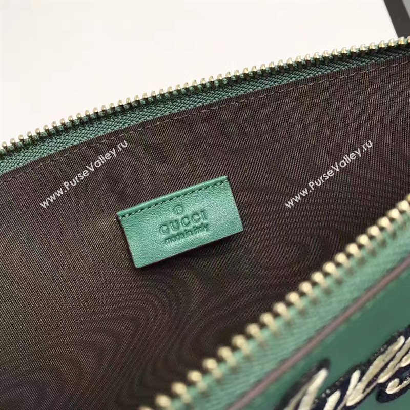 Gucci large green clutch GG bag 6596