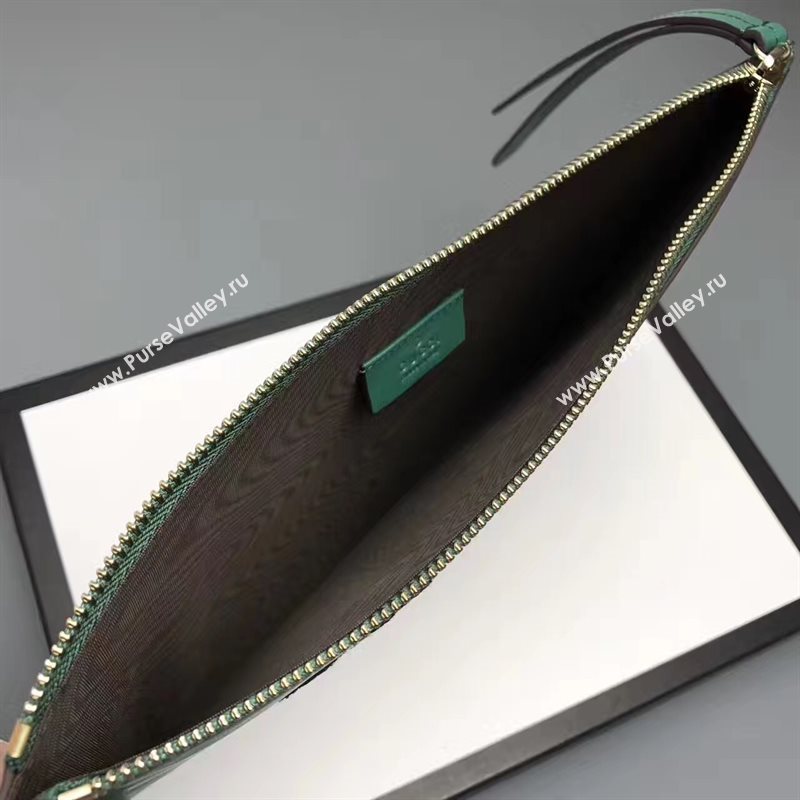 Gucci large green clutch GG bag 6596