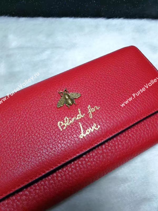 Gucci red 2 wallet fold bag 6597