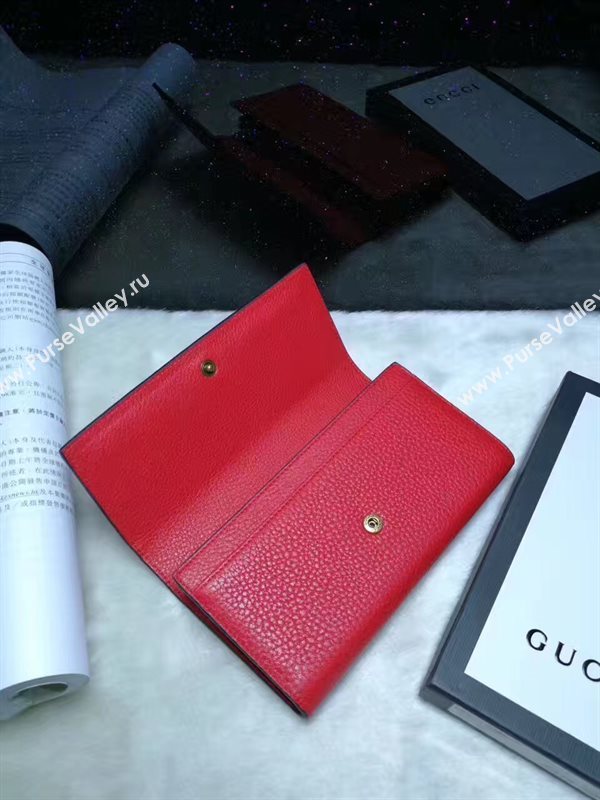 Gucci red 2 wallet fold bag 6597