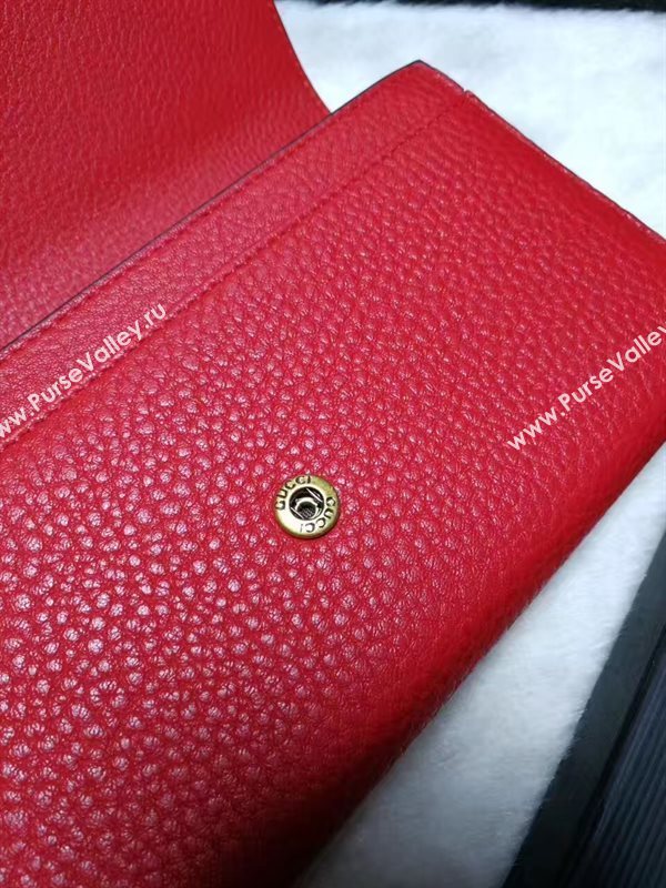 Gucci red 2 wallet fold bag 6597