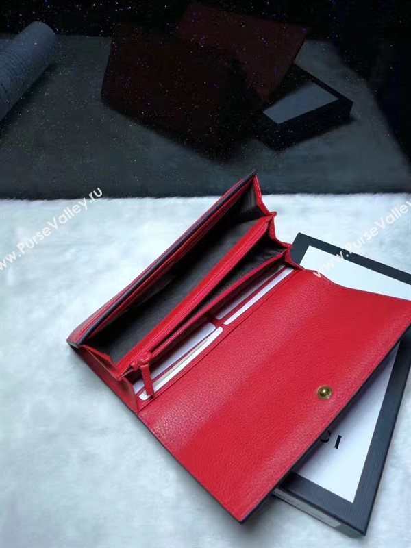 Gucci red 2 wallet fold bag 6597