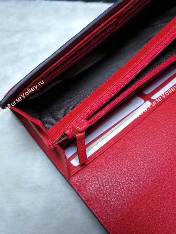 Gucci red 2 wallet fold bag 6597