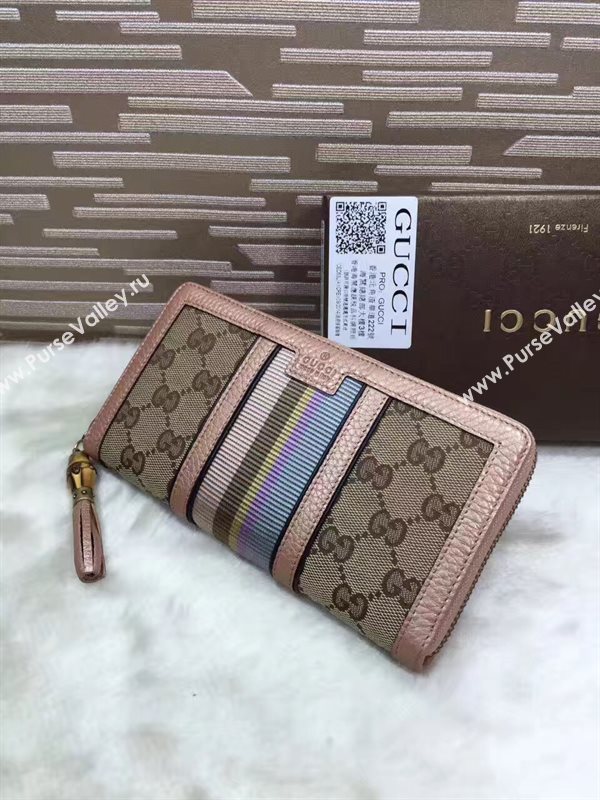 Gucci zipper wallet gold gray bag 6501