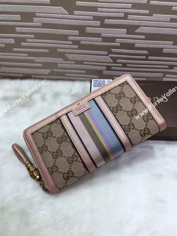 Gucci zipper wallet gold gray bag 6501