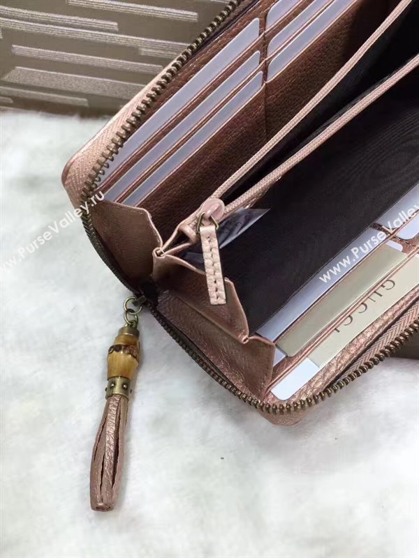 Gucci zipper wallet gold gray bag 6501