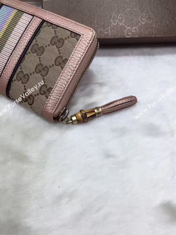Gucci zipper wallet gold gray bag 6501