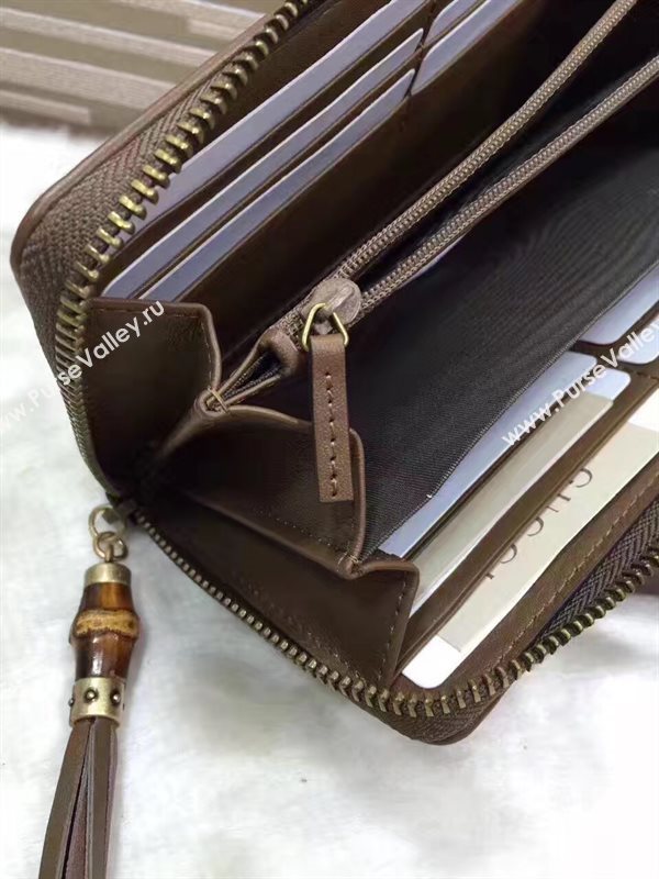 Gucci zipper wallet pink gray bag 6502