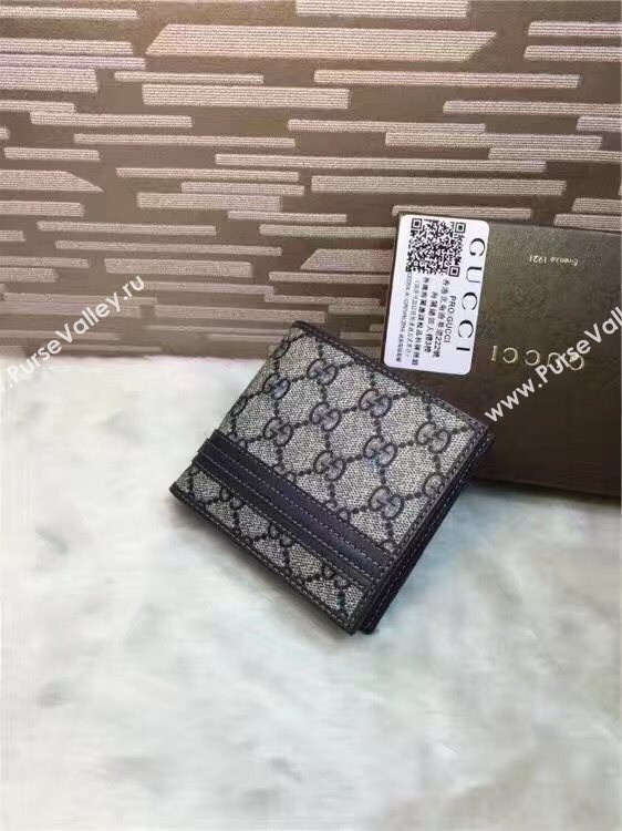 Gucci GG wallet black gray bag 6503