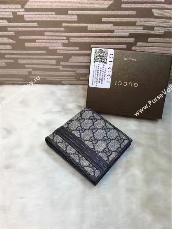 Gucci GG wallet black gray bag 6503