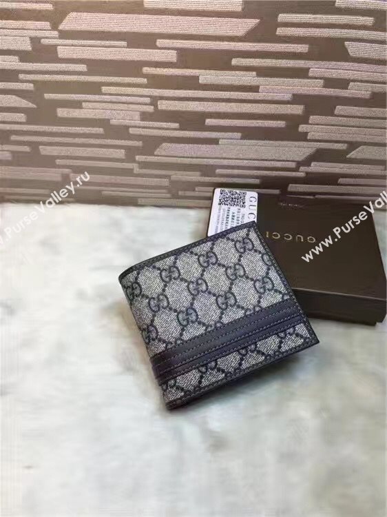 Gucci GG wallet black gray bag 6503
