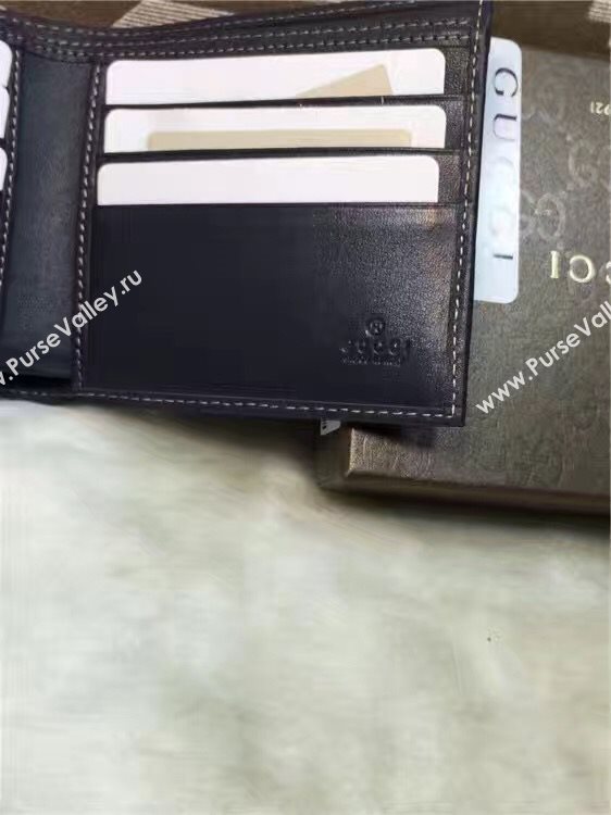 Gucci GG wallet black gray bag 6503