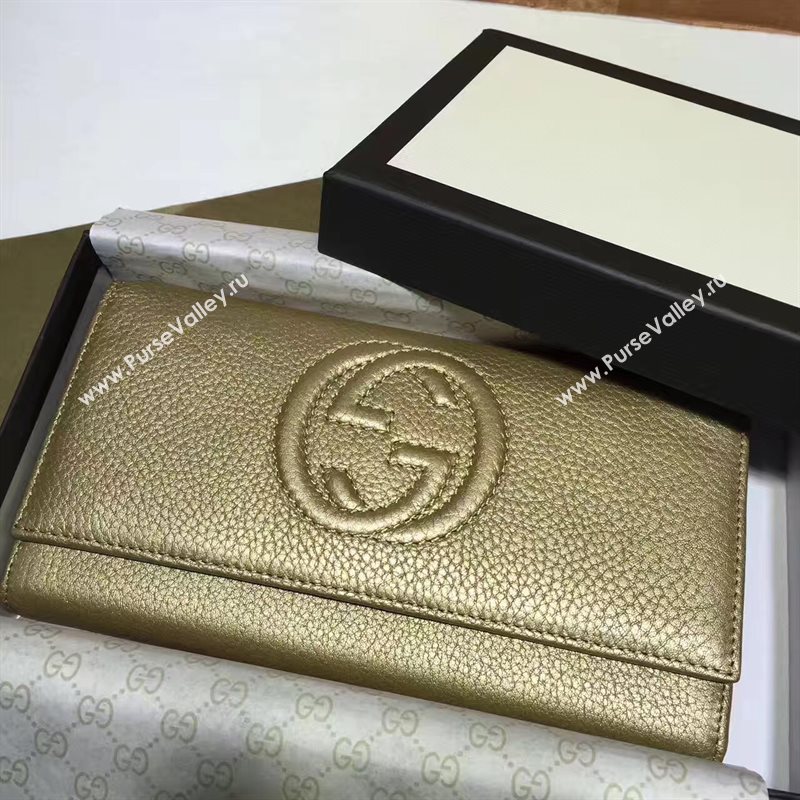 Gucci GG soho wallet gold bag 6508
