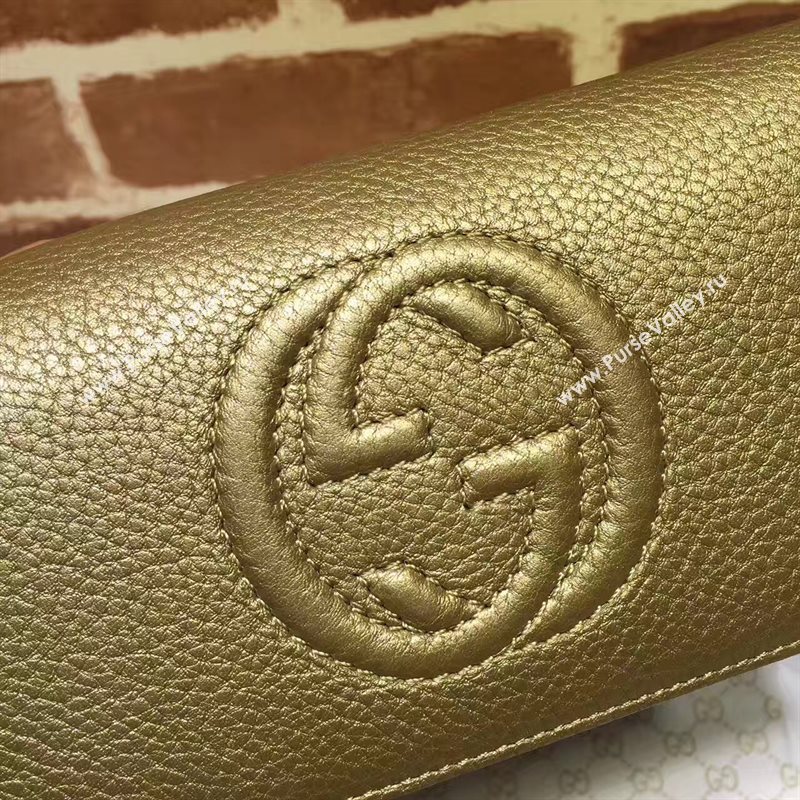 Gucci GG soho wallet gold bag 6508