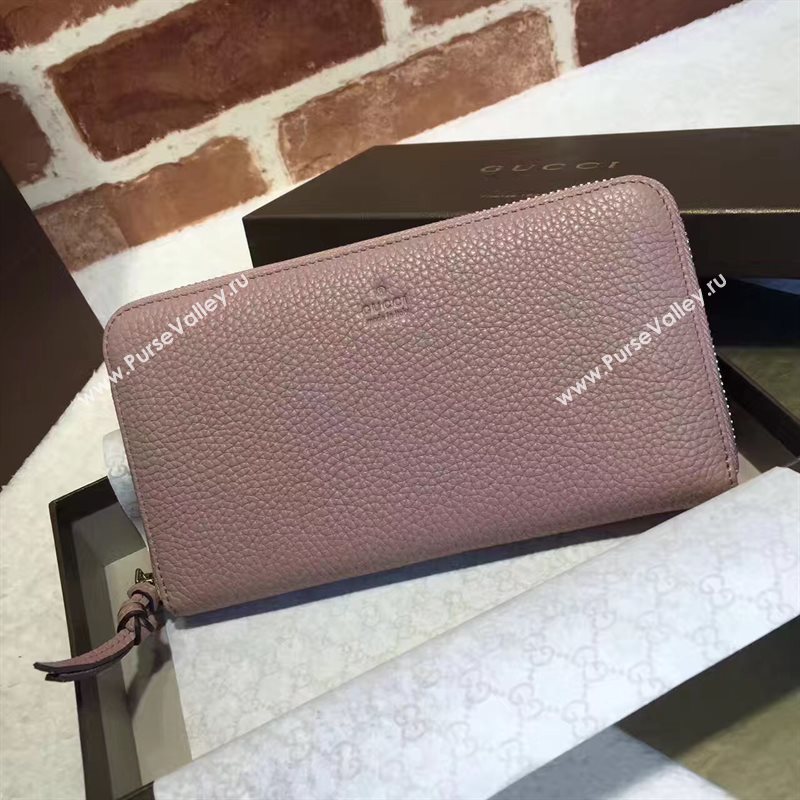 Gucci nude wallet zipper bag 6509