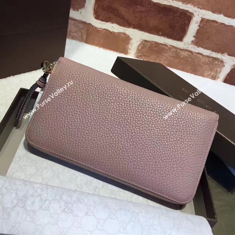 Gucci nude wallet zipper bag 6509