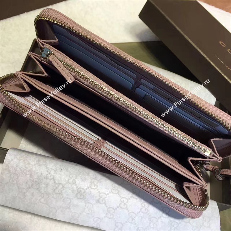 Gucci nude wallet zipper bag 6509