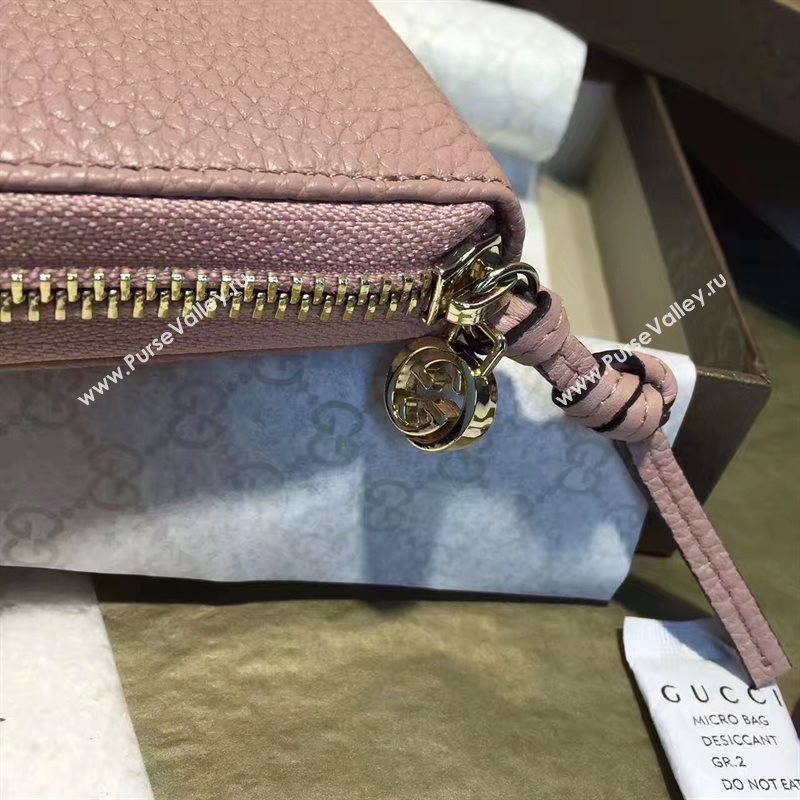 Gucci nude wallet zipper bag 6509