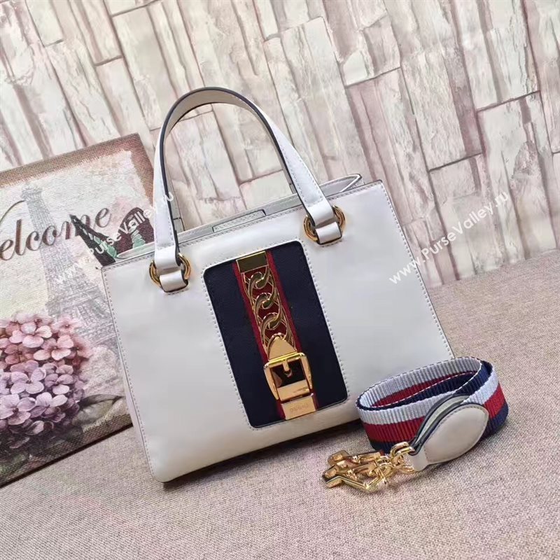 Gucci Sylvie handbag white shoulder bag 6513